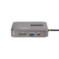 Docking station - adaptador multipuertos USB-c - video doble HDMI - 4k 60hz - hub USB 3.1 - pd de 100w - cable de 55cm - startec