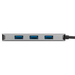 Hub-c targus ACH226BT 4 port to USB-a 3.0 color plata
