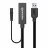 Cable USB V3.0 Ext. Activa 15.0M Negro