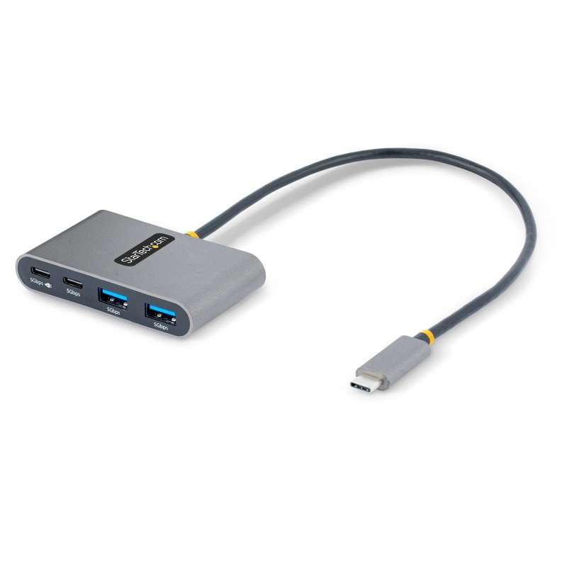 StarTech.com Hub Concentrador USB-C de 4 Puertos con Entrega de Alimentación de 100W de Paso - Ladrón USB Tipo C - - 2x USB-A +