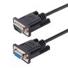 StarTech.com Cable 3m Serie RS232 para Módem Nulo, Crossover Cruzado Serial con Blindaje de Al-Mylar, Cable DB9 de Puerto COM