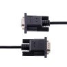 StarTech.com Cable 3m Serie RS232 para Módem Nulo, Crossover Cruzado Serial con Blindaje de Al-Mylar, Cable DB9 de Puerto COM