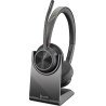 Diadema HP Poly Voyager 4320 USB-A Headset, Inalámbrico, Oficina/Centro de llamadas, 122 g, Negro