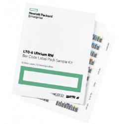 Paquete de etiquetas con código de barras HP LTO-6 Ultrium rw