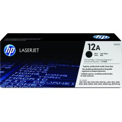 Cartucho 12A, tóner para impresora láser, negro
