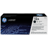 Cartucho 12A, tóner para impresora láser, negro