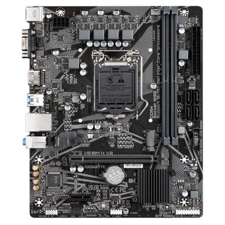 Tarjeta madre Gigabyte H510M H V2, Intel, LGA 1200, Celeron, Core i3, Core i5, Core i7, Core i9, Pentium, DDR4-SDRAM, 64 GB