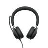 Diadema Jabra Evolve2 40 SE, Alámbrico, Llamadas/Música, 20 - 20000 Hz, 188 g, Auriculares, Negro