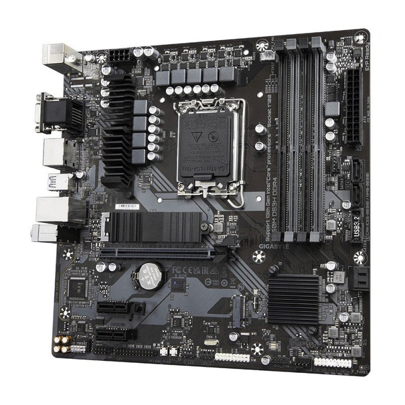 Tarjeta madre Gigabyte B760M DS3H DDR4, Intel, LGA 1700, Celeron, Core i3, Core i5, Core i7, Core i9DDR4 128 GB Tarjeta madre Gigabyte B760M DS3H DDR4, Intel, LGA 1700, Celeron, Core i3, Core i5, Core i7, Core i9DDR4 128 GB