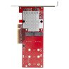 StarTech.com Tarjeta Adaptadora para 2 SSD M.2 PCIe SSD - Dos SSDs NVMe o AHCI M.2 SSD a x8/x16 PCI Express 3.0 - Compatible