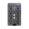 Regulador CDP - 8, Negro, Hogar y Oficina, 1000 VA, 400 W