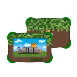 Tablet Ghia kids 7 pulg, a133 quadcore, 2GB RAM, 32GB, 2cam, wifi, bluetooth, 2500mah, Android 13 Go, verde café