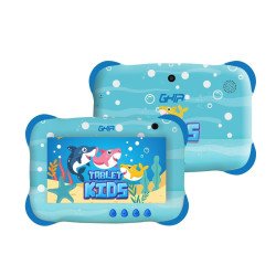 Tablet Ghia kids 7 pulg, a133 quadcore, 2GB RAM, 32GB, 2cam, wifi, bluetooth, 2500mah, Android 13 Go, tiburón
