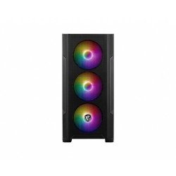 MSI MAG FORGE M100A carcasa de ordenador Micro Torre Negro, Transparente