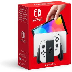 Nintendo switch modelo oled color joycons blanco. Version internacional -