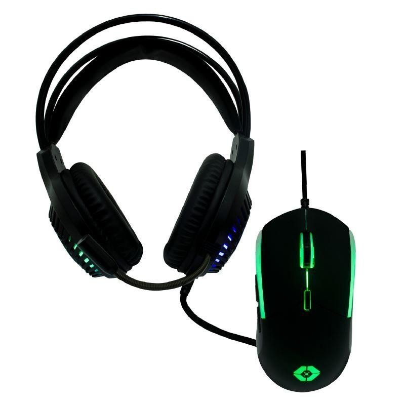 Kit diadema+ratón gamer vortred raito