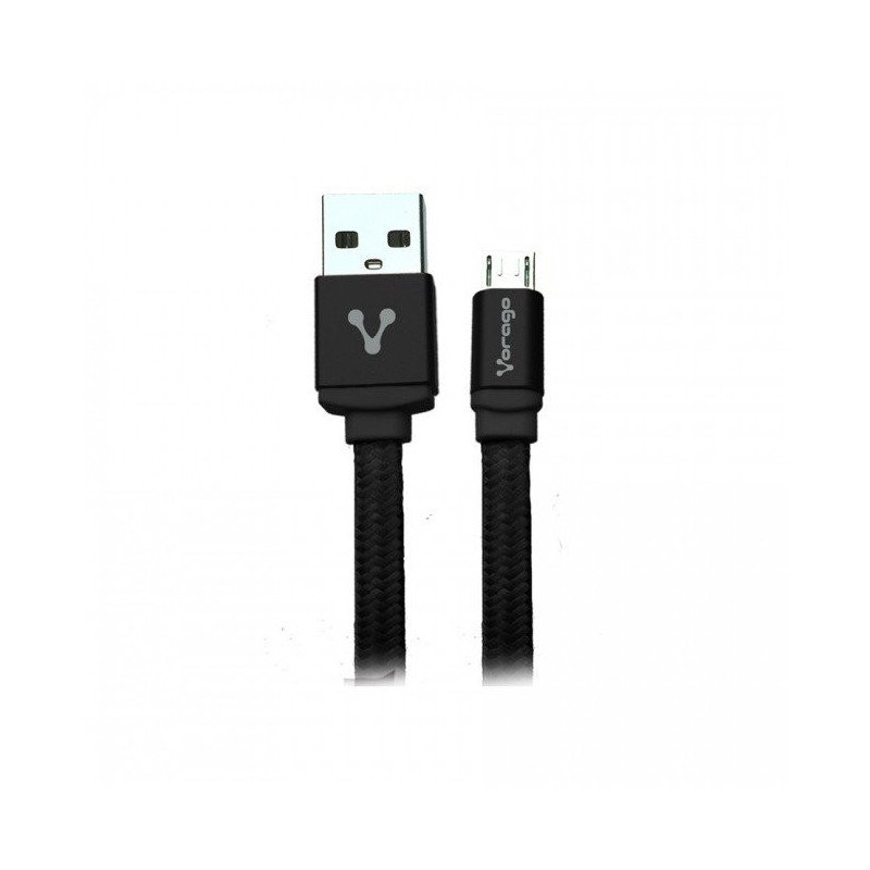 Cable USB Vorago negro USB 2 a micro USB 1metros bolsa