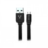 Cable USB Vorago negro USB 2 a micro USB 1metros bolsa