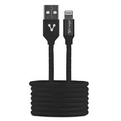 Cable Vorago negro usb-apple lightning 1 metro negro blíster