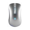 Mouse Vorago Slim LED RGB inalámbrico recargable plata
