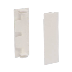 Unión recta de tapa, para uso con canaleta t70, material PVC rígido, color blanco mate