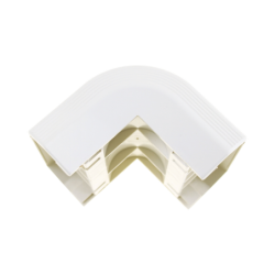 Esquinero exterior, para uso con canaleta t70, material PVC rígido, color blanco mate