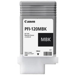 Tanque de tinta Canon PFI-120 mbk negro mate rendimiento 130ml, compatible con TM-200, TM-205, TM-300, TM-305.