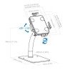Soporte Manhattan 406352, Tablet/UMPC, Interior, Blanco