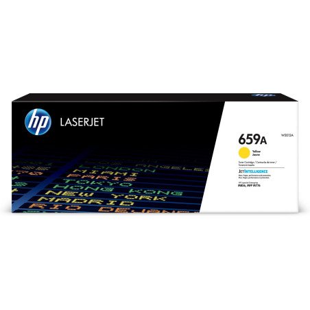 Cartucho de tóner 659A, 13000 páginas, amarillo, para HP LaserJet Enterprise Flow M776 HP LaserJet Enterprise M776, M856