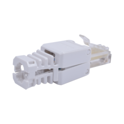 Conector RJ45 para cable UTP cat5e sin uso de herramientas