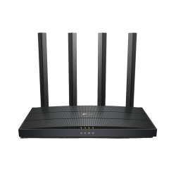 Router inalámbrico TP-Link Archer AX12, Wi-Fi 6 (802.11ax), Tribanda (2,4 GHz/5 GHz/5 GHz), Ethernet, Negro