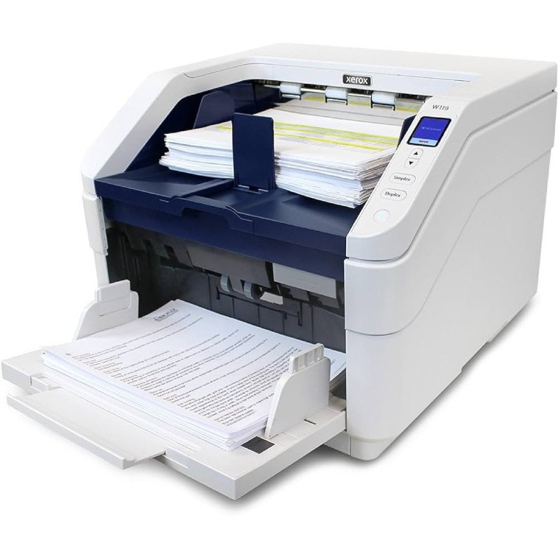 Escáner ADF Xerox XW110-A, 600 ppp Óptico, 24-bit Color, 8-bits Escala de grises, 120 ppm (Mono), 120 ppm (Color)