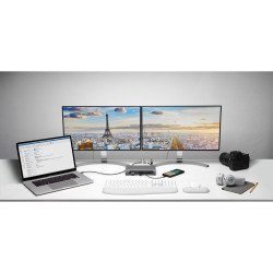 Kensington SD5600T Alámbrico Thunderbolt 3 Negro, Plata