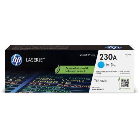 Cartucho de tóner HP 230A cyan Original LaserJet Tóner Cartridge, 1800 páginas, cian