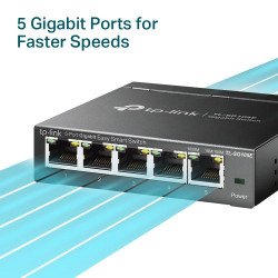 Switch inteligente 5 puertos administrable, L2, Gigabit Ethernet (10/100/1000)