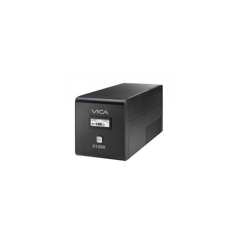 No break con regulador, 1200VA, 650 watts. Hasta 18 min. respaldo.