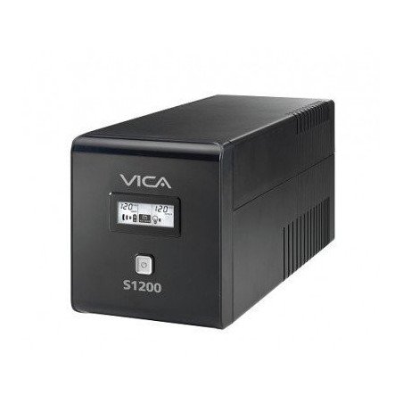 No break con regulador, 1200VA, 650 watts. Hasta 18 min. respaldo.