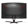 Monitor AOC gamer curvo 32 panel VA, 165 Hz, t. De r. 1 ms, AMD free sync, color negro y rojo, 2 HDMI, VGA, DisplayPort, aspecto