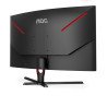 Monitor AOC gamer curvo 32 panel VA, 165 Hz, t. De r. 1 ms, AMD free sync, color negro y rojo, 2 HDMI, VGA, DisplayPort, aspecto