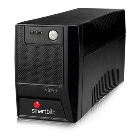 No break SmartBitt 750 va, 375 w, 6 contactos, con regulador y supreso