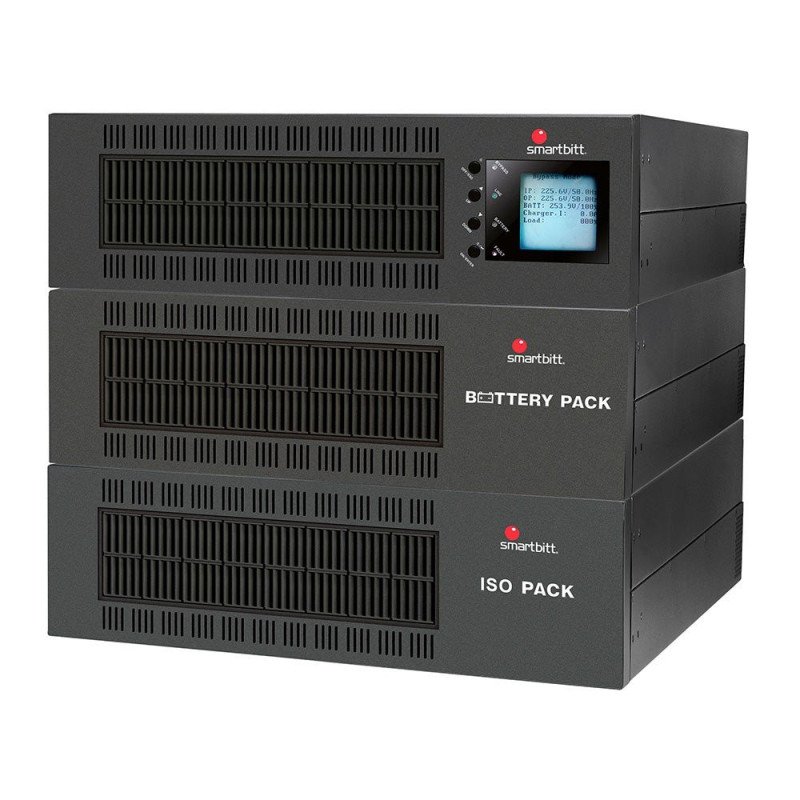 No break SmartBitt 10kva, 9000 watts, online, torre/rack 3u, 208/120 v