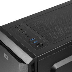 Gabinete Vorago CSG-530, Torre, PC, Negro, ATX, ITX, micro ATX, Juego, 3x 120 mm