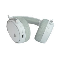Diadema Game Factor HSB600, Inalámbrico y alámbrico, Juego, 20 - 20000 Hz, 330 g, Auriculares, Blanco