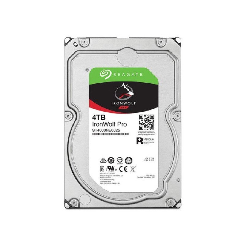 Disco duro Seagate IronWolf Pro ST4000NT001, 3.5", 4 TB, 7200 RPM Disco duro Seagate IronWolf Pro ST4000NT001, 3.5", 4 TB, 7200 RPM
