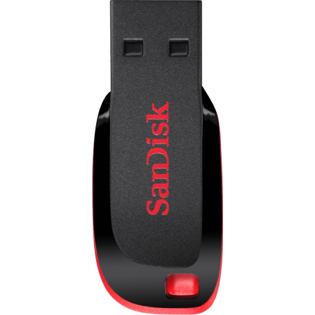 Memoria SanDisk 16GB USB 2.0 cruzer blade z50 negro con rojo