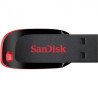 Memoria SanDisk 64GB USB 2.0 cruzer blade z50 negro con rojo Memoria SanDisk 64GB USB 2.0 cruzer blade z50 negro con rojo
