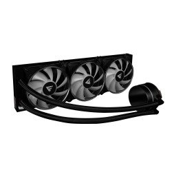 Enfriamiento líquido game factor 360mm, RGB, 3x120mm, negro lqg700-bk