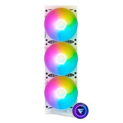 Enfriamiento líquido game factor 360mm, RGB, 3x120mm, blanco lqg700-wh