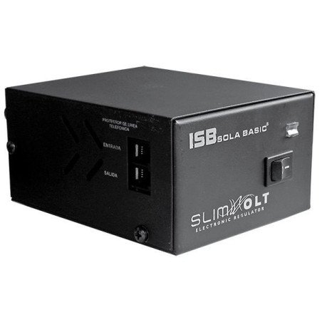Regulador Sola Basic ISB Slim volt, 1300va, 700w, 4 contactos, gabinet