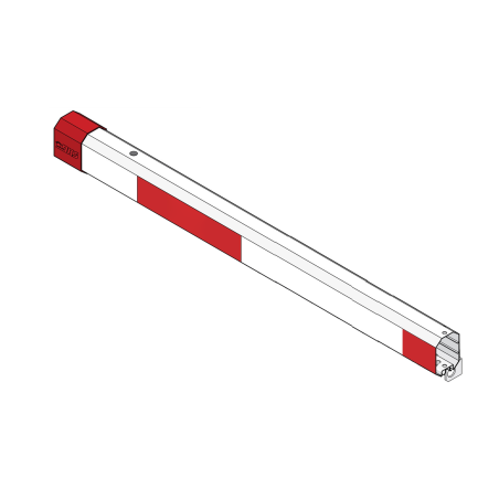 Brazo octagonal de aluminio de 4.2 metros, compatible con iluminación rojo-verde (no incluida)